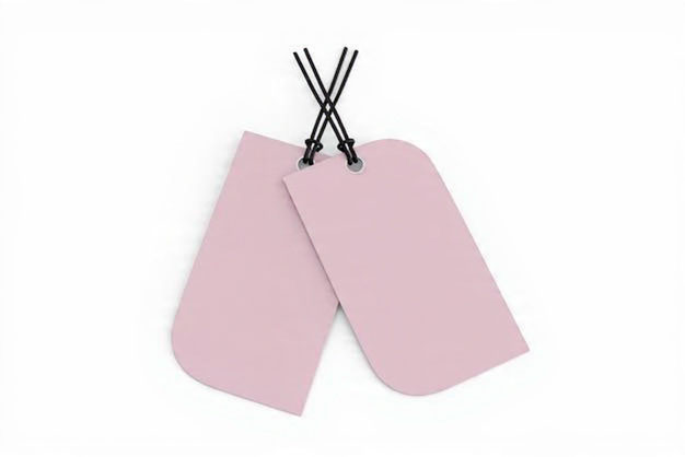 foto de la Impresión equitetas colgantes troquelada con forma especial