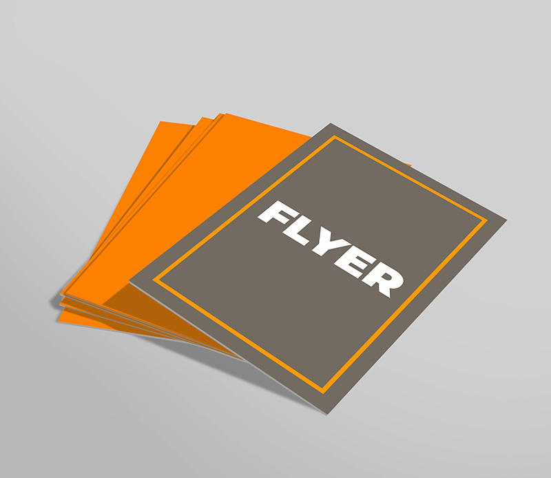 fotografía de unos flyers impresos de printing costa rica de alta calidad