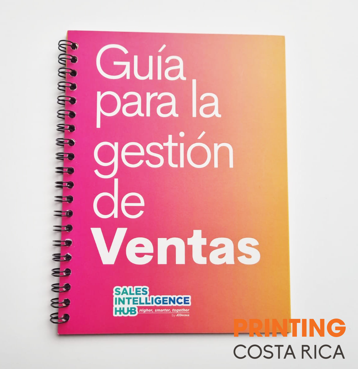 Folleto con resortes costa rica