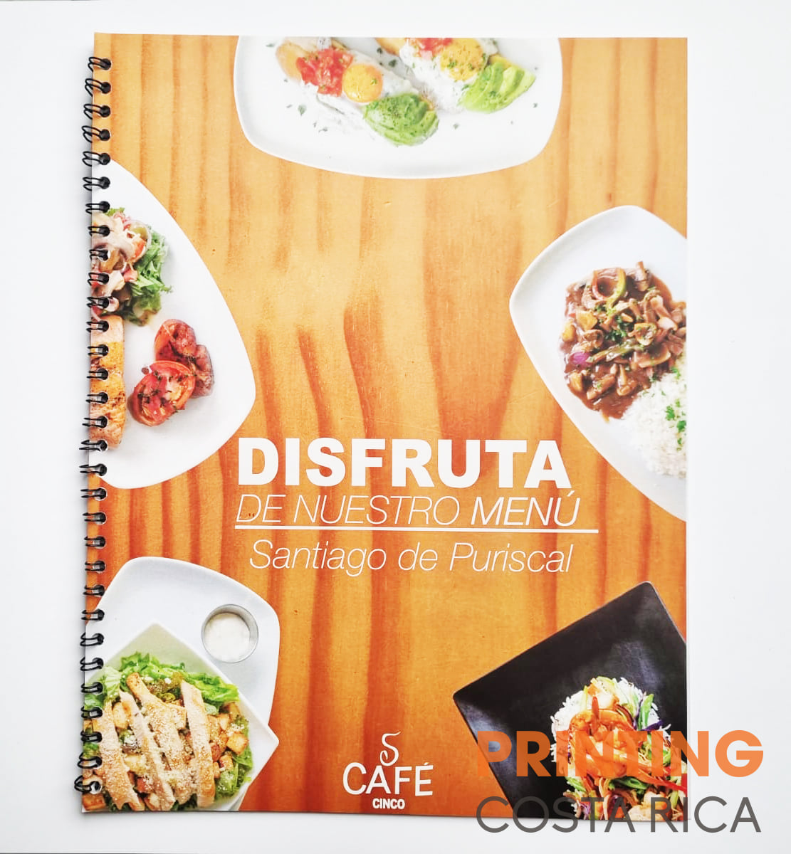 impresion de menu para cafetería costa rica