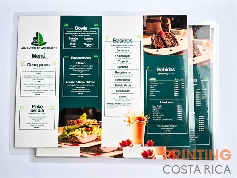 fotografía de un menú encapsulado