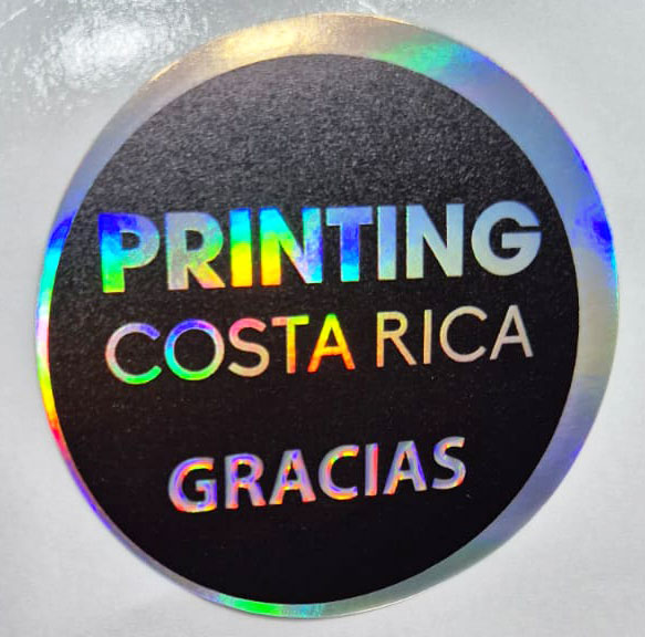 sticker holográfico metalizado costa rica